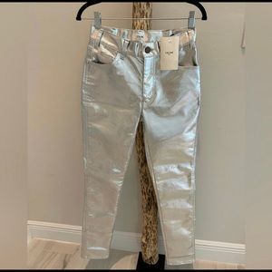 Celine Foil Skinny Jeans